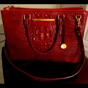 Brahmin Melbourne Finley red. Almost new. Excellent condition.